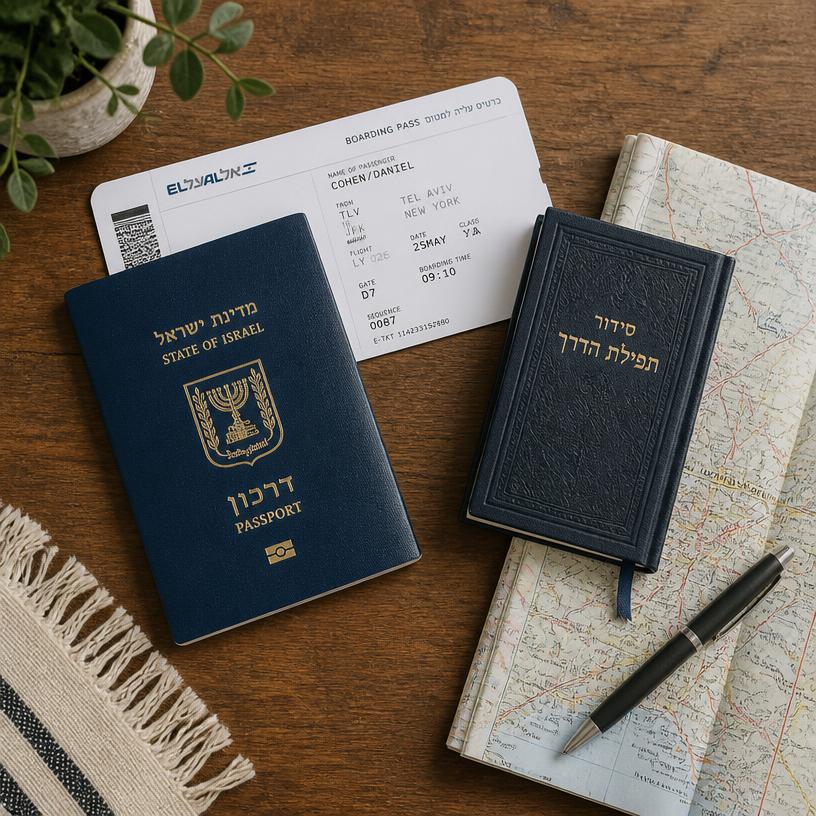 דרכון ישראלי, כרטיס עלייה למטוס וסידור